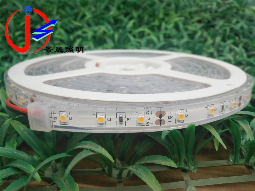 厂家直销12V3528套管灌胶暖白光贴片LED软灯条户外照明灯带可定制