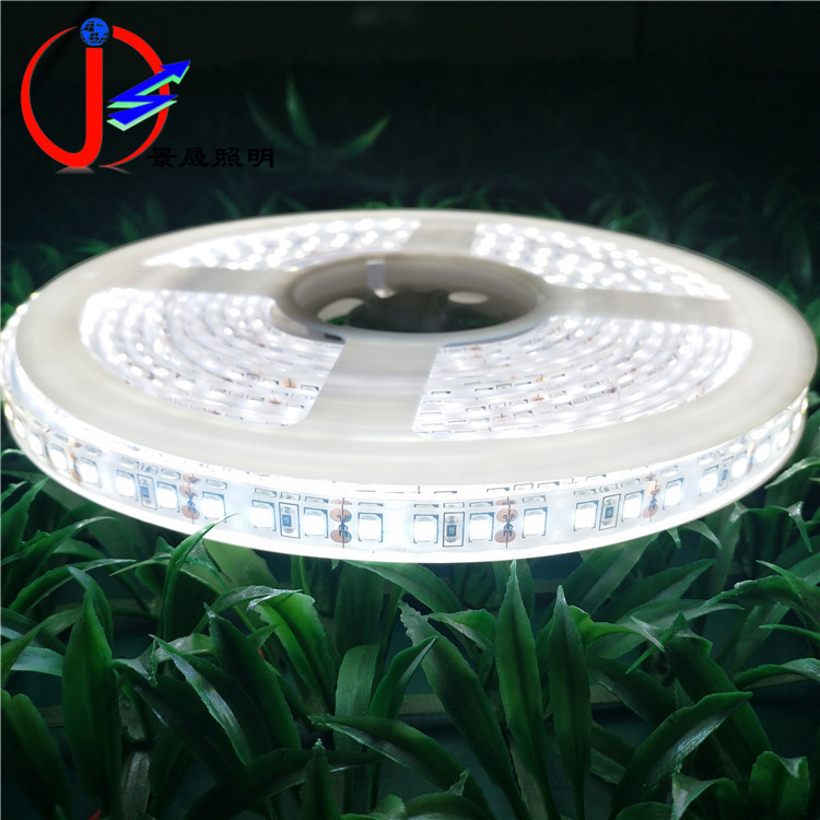 12V低压IP68灌胶防水LED灯带DC12V120灯户外游泳池水用2835灯带