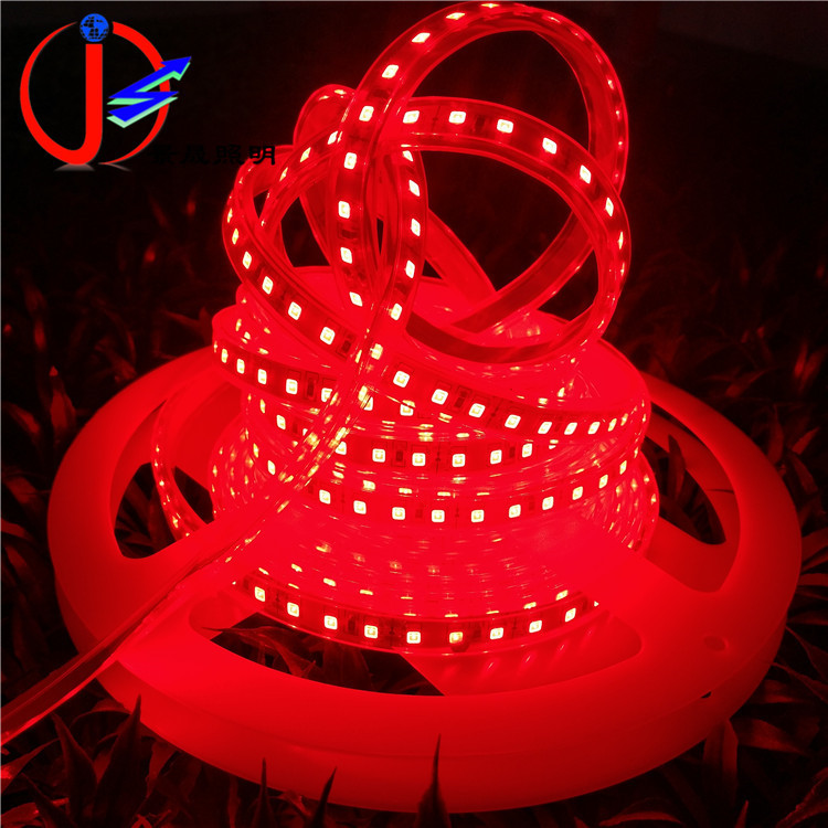 LED灯带12V 2835红光套管贴片软灯条户外招牌灯箱防水灯带