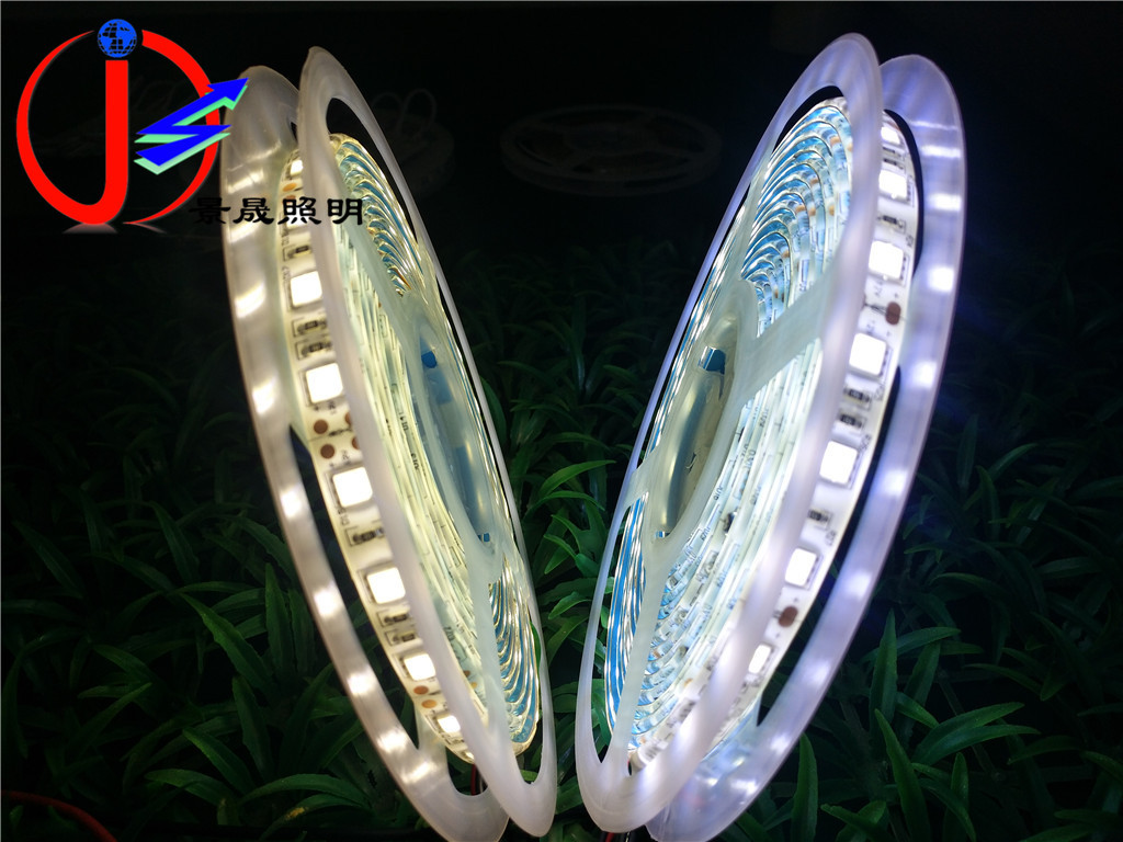 LED灯条厂家直销5050贴片灯带滴胶防水12V暖色软灯条 可定制色温