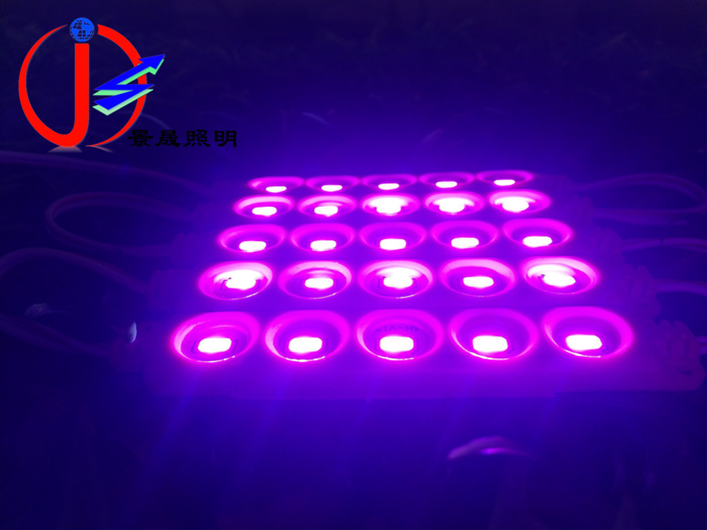 厂家现货供应吸塑字广告牌装饰粉红色LED防水模组 5灯LED注塑5730
