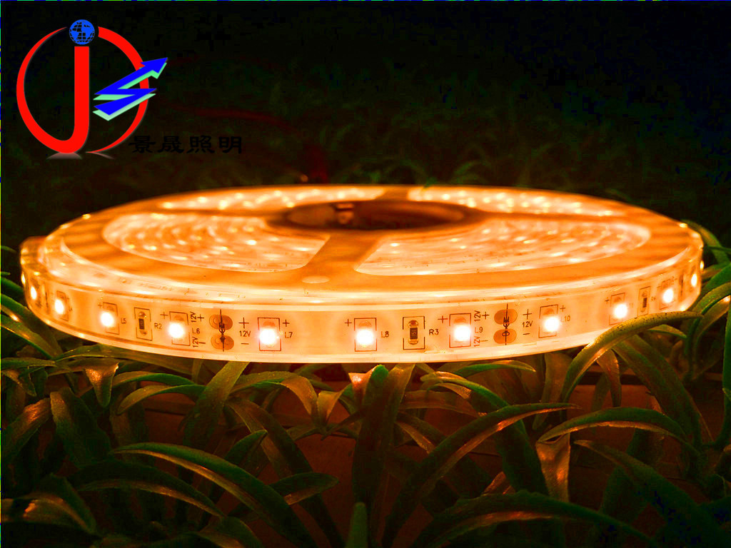 LED灯带3528IP68套管灌硅胶防水灯条 12V/24v LED防水灯带金黄色
