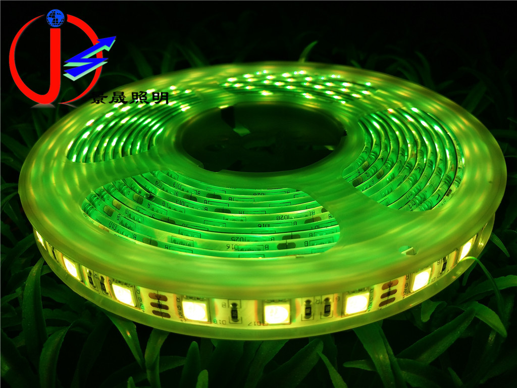 12V5050贴片灯带60珠/m单色高亮滴胶防水裸板客厅吊顶用led灯条