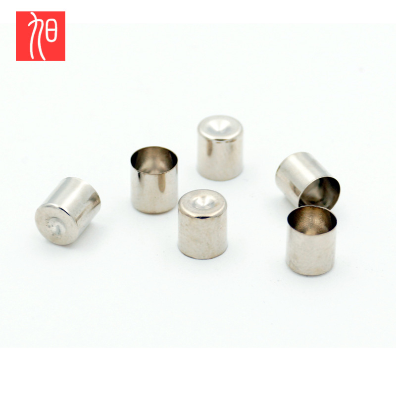 专业生产 5.0x4.85凹帽保险丝帽 黄铜冲压电子五金材料 加工定制
