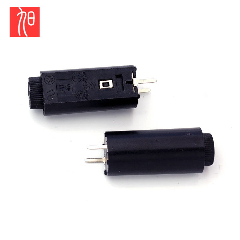 PTF45保险丝座|卧式保险丝座|5*20mmPCB板安装保险丝座