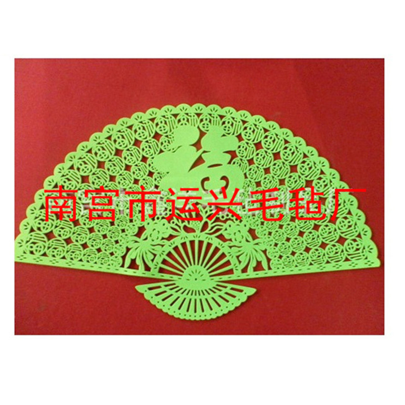 时尚工艺壁画毛毡  红色中国风毛毡  可定制 厂家直销 质优价廉