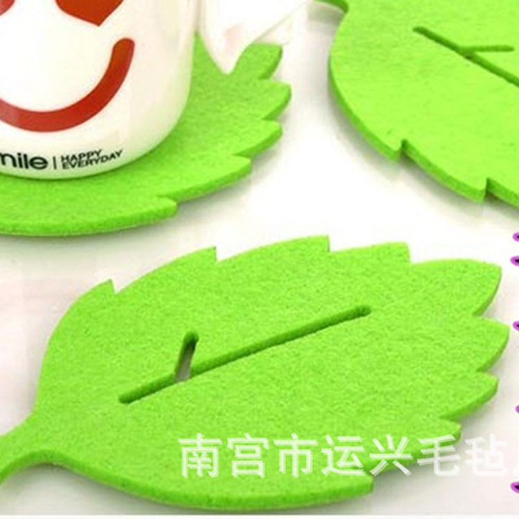 毛毡碗垫 蝴蝶造型毛毡餐垫 创意居家毛毡杯垫 毛毡热垫