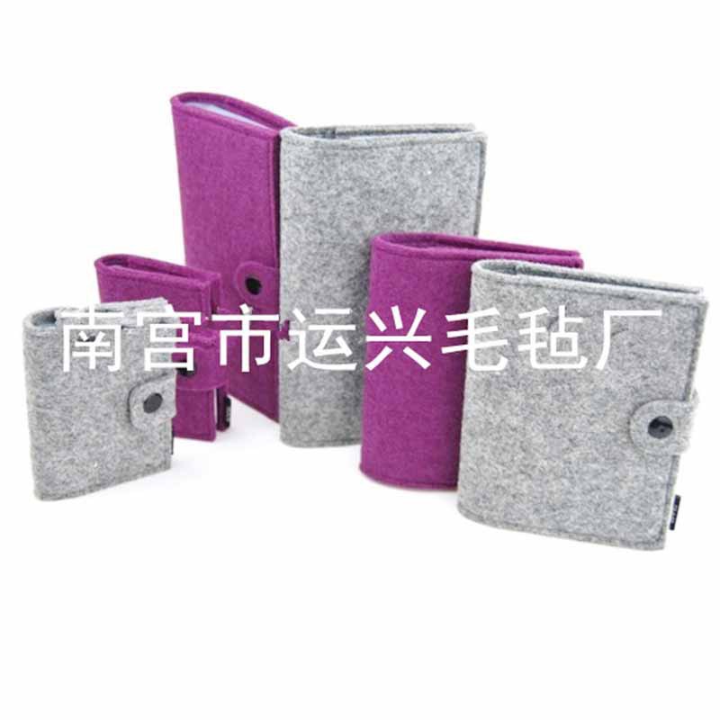 2017新款毛毡卡包 环保复古简约大容量卡包 实用多用卡包厂家直销