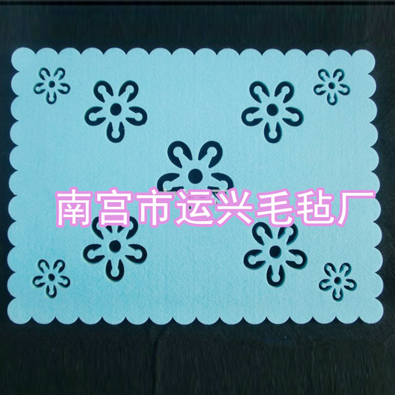 简约方格  餐垫毛毡 长方形隔热西餐垫毛毡 餐桌垫毛毡 厂家直销