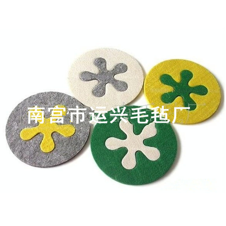 创意时尚个性风格可爱毛毡垫 造型多彩毛毡杯垫 厂家直销毛毡垫