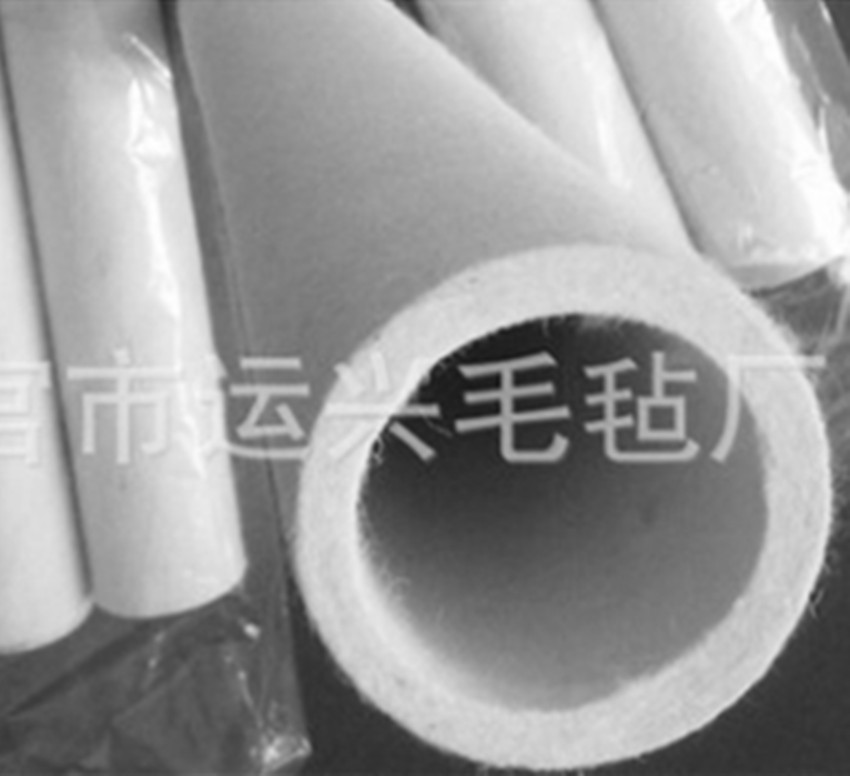 批发工业毛毡筒 羊毛毡制品毛毡滤芯 各种规格羊毛毡垫 抛光毛毡