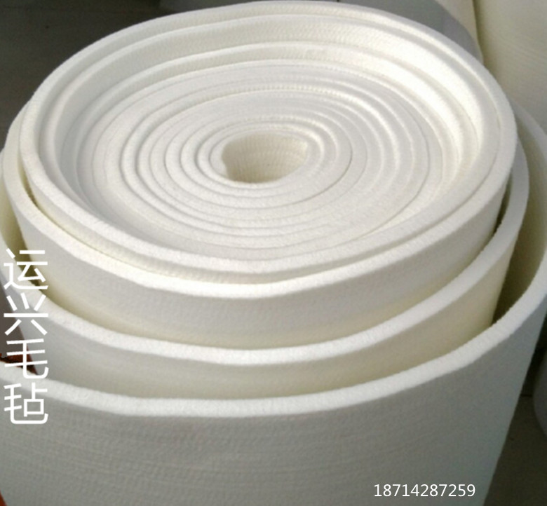工业毛毡厂家批发 分条机钢厂专用毛毡条工业机械密封羊毛化纤毡