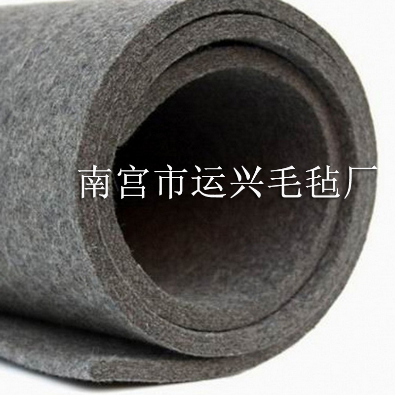 大量供应防寒针刺毛毡大 棚用保温毛毡 公路养护毛毡 油田用毛毡
