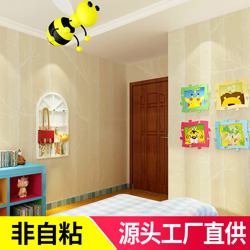 9900X抽象大树枝无纺布墙纸树枝白桦树林客厅电视背景墙餐厅壁纸