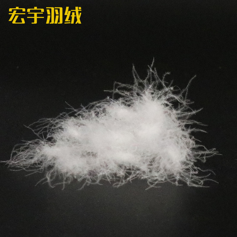 厂家直销水洗80手感绒大朵鸭绒80羽绒非标纺织羽绒被原料填充物