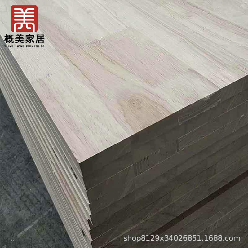 生产供应橡胶木指接板材 防腐木板材 16mm橡胶木AA面