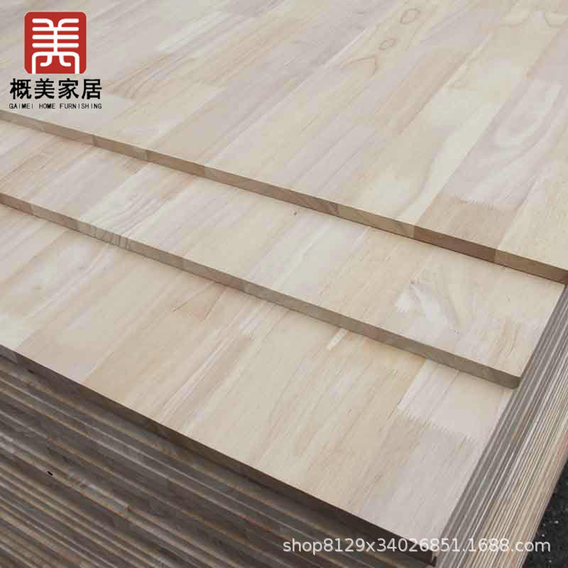 大量销售进口双面无结橡胶木实木板材18mm AA面橡胶木拼板