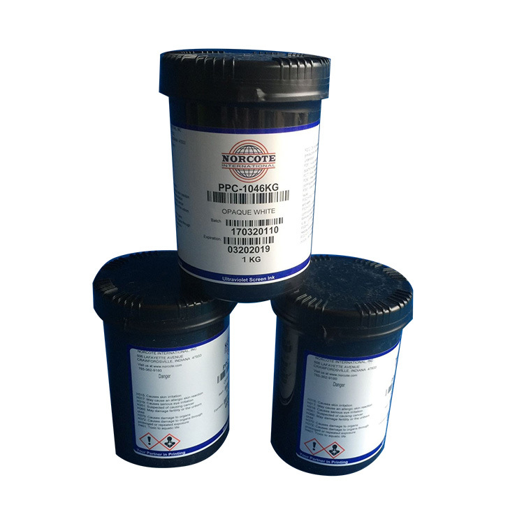 UV金属油墨 LED UV油墨 诺固UV丝印油墨PPC系列1046特白