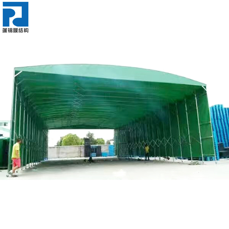 户外汽车遮阳伸缩推拉雨棚 仓库物流帐篷夜市大排档伸缩推拉雨棚