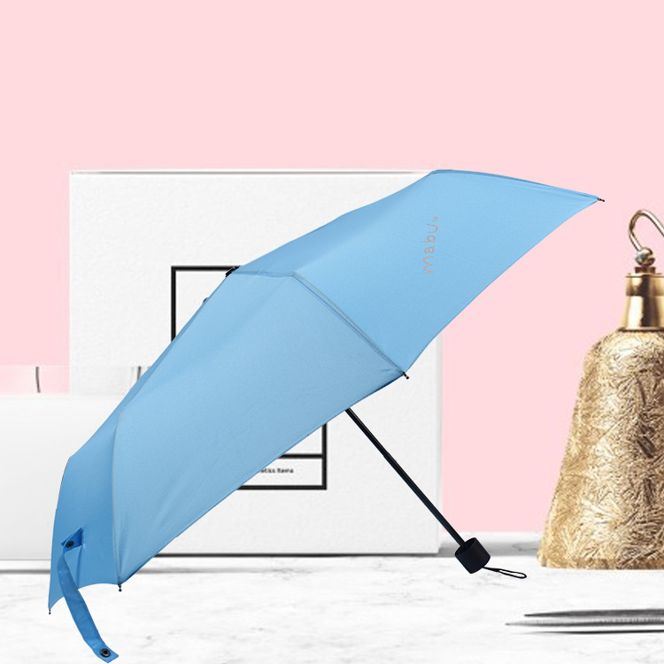 晴雨伞批发 女神纯色小清新两用晴雨伞折叠专业定制