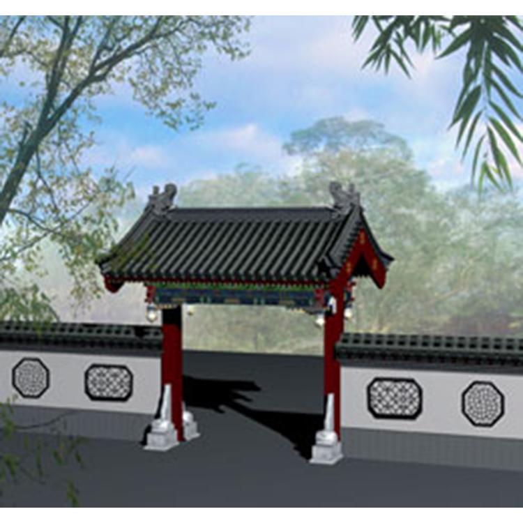 唐宋供应中式古建大门I古建牌楼 古代中式大门加工