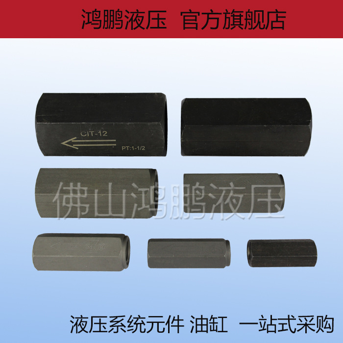 液压单向阀管式止回阀内牙直通阀CIT-02 03 04 06 08 10 12 16