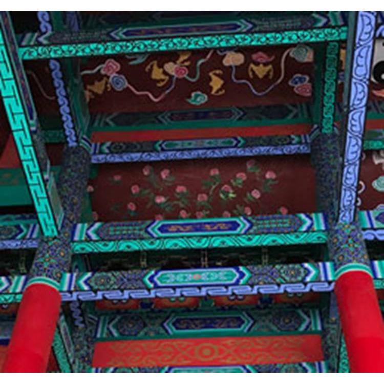 山东古建彩绘设计_唐宋_手绘古画加工