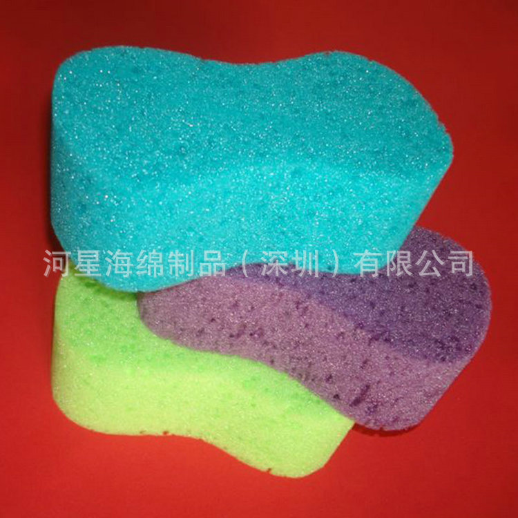 专业定制  3D立体洗车海绵  多彩高密度清洁海绵