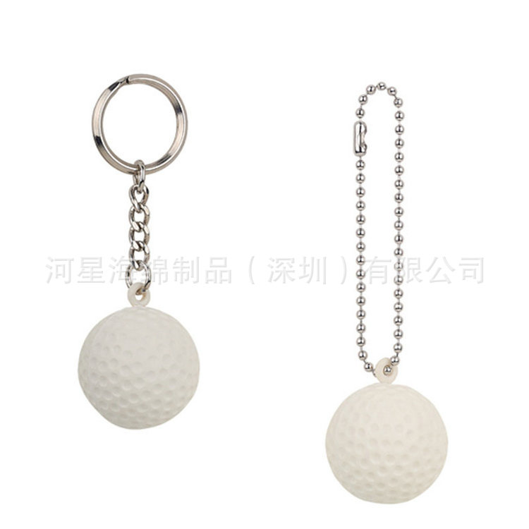 长期供应  迷你pu玩具  PU高尔夫球匙扣 高发泡产品