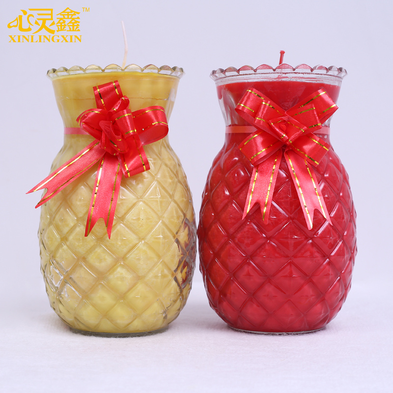 现货植物酥油蜡烛 菠萝无烟酥油灯 旺来供灯厂家