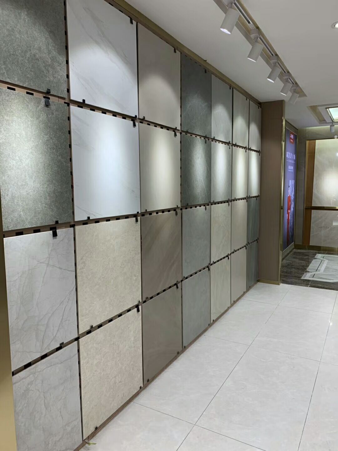 定做地板砖展示墙冲孔板 生产瓷砖展示架展架样品墙规格齐全