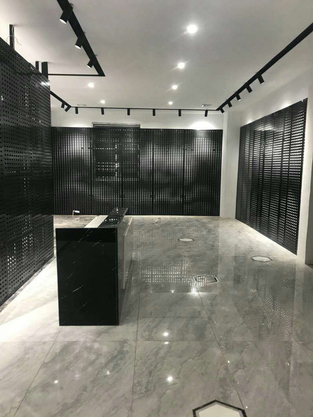 定制瓷砖陶瓷冲孔板展示架 600  800地砖展示架 大理石展示架