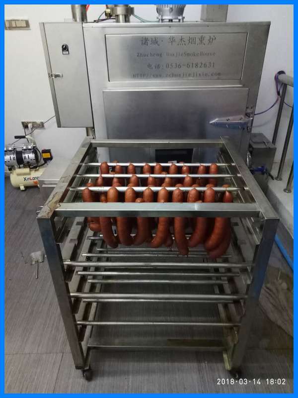 山东华杰提供香肠烟熏炉  哈红肠熏烤炉 红肠加工设备