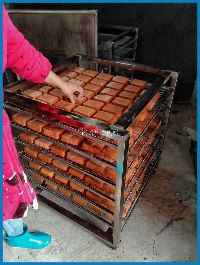 华杰供应豆腐干烟熏炉   100型熏豆腐干机器