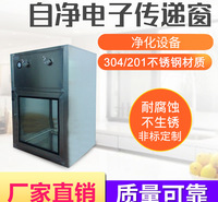 厂家直销不锈钢双层钢化玻璃嵌入式风淋洁净传递窗