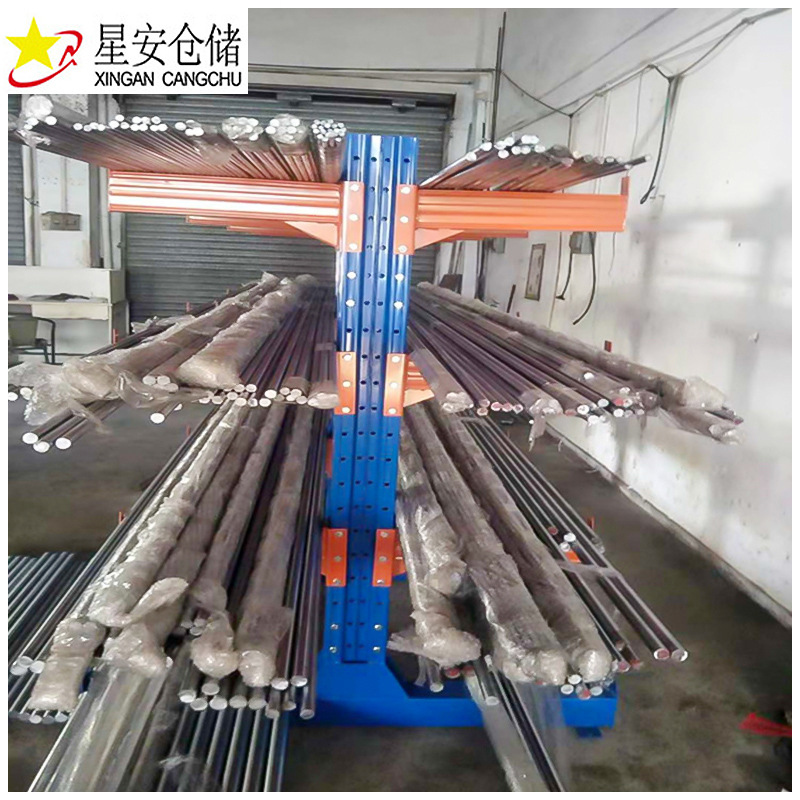 定制悬臂式货架可折叠单臂式铁货架 双臂式货架管材中型货架