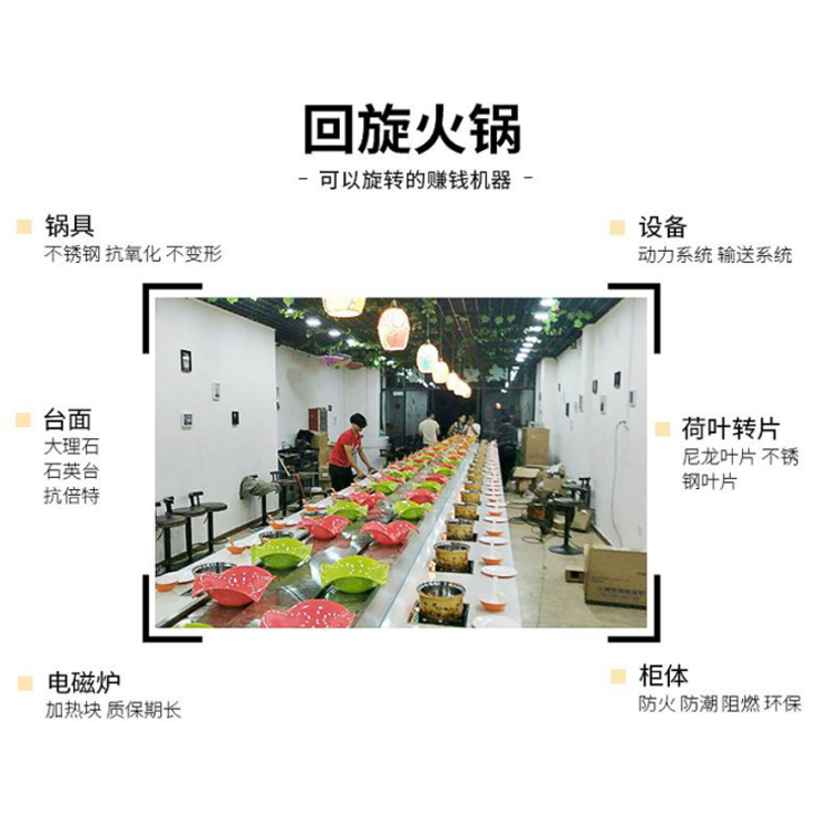 火锅设备_不锈钢旋转小火锅设备_回转火锅设备_自助火锅设备