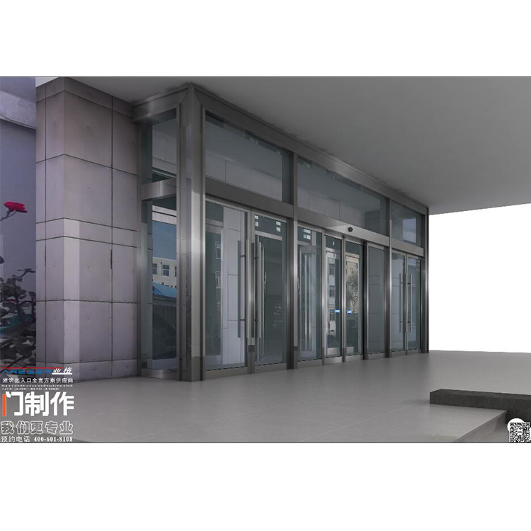 折叠自动门_90度平开自动门_西安亚格质量保证