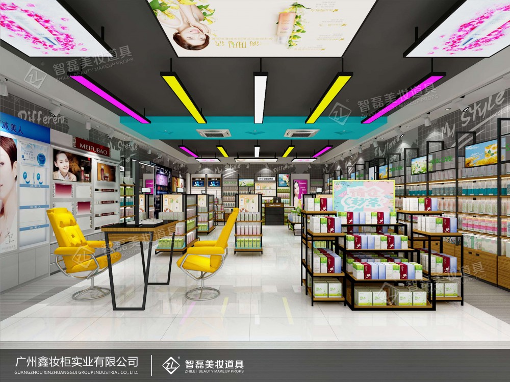 化妆品陈列柜_化妆品摆柜_专业定制