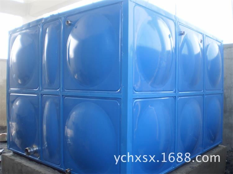 蓝色不锈钢太阳能保温消防水箱 消防承压水箱成品