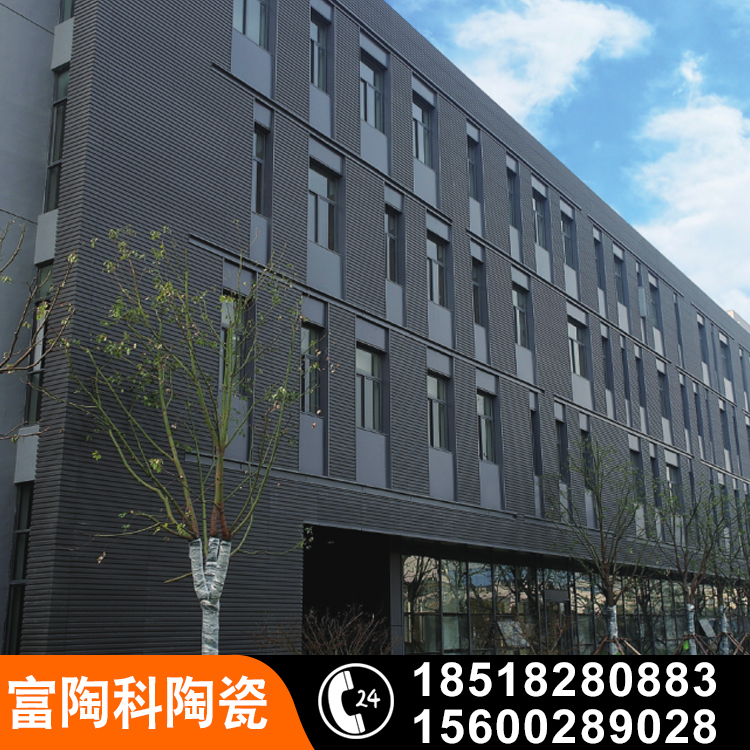 外墙干挂平面陶板安装效果显示 厂家定制外墙干挂平面陶板