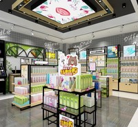 河南化妆品背柜护肤柜_面膜柜促销台爆品台_柜台展示柜厂家直销