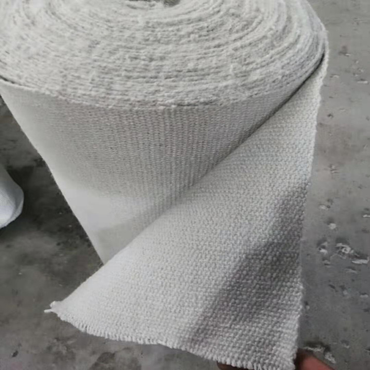 钢丝增强陶瓷纤维布_5mm保温隔热布_耐高温纤维布
