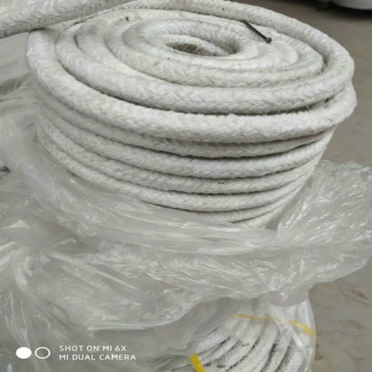 高温窑炉钢丝增强陶瓷纤维绳_硅酸铝圆绳_陶瓷耐磨纤维绳
