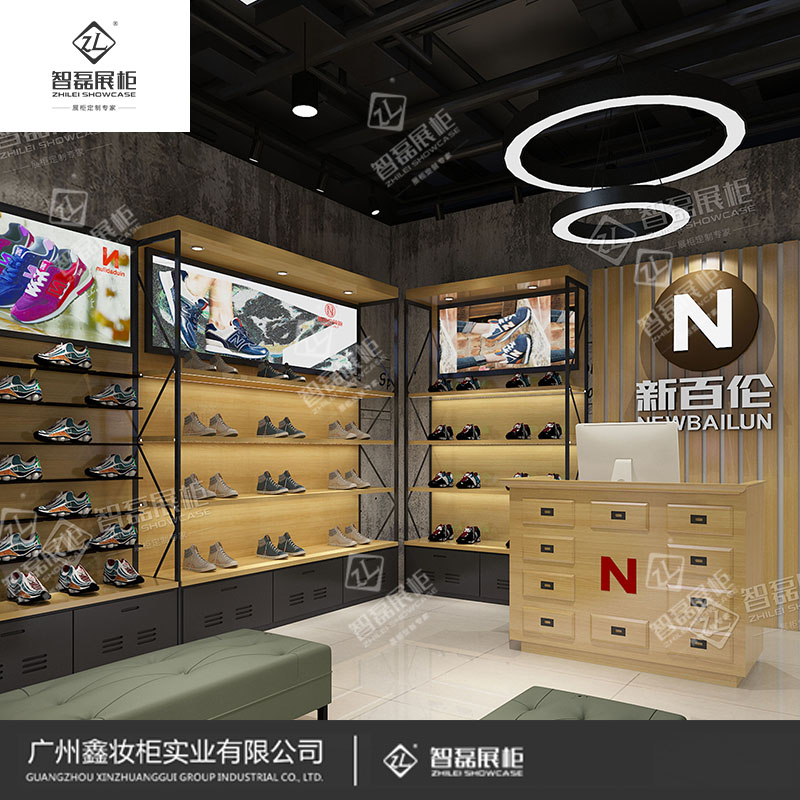 定制_鞋店柜_鞋店展柜_展柜厂家