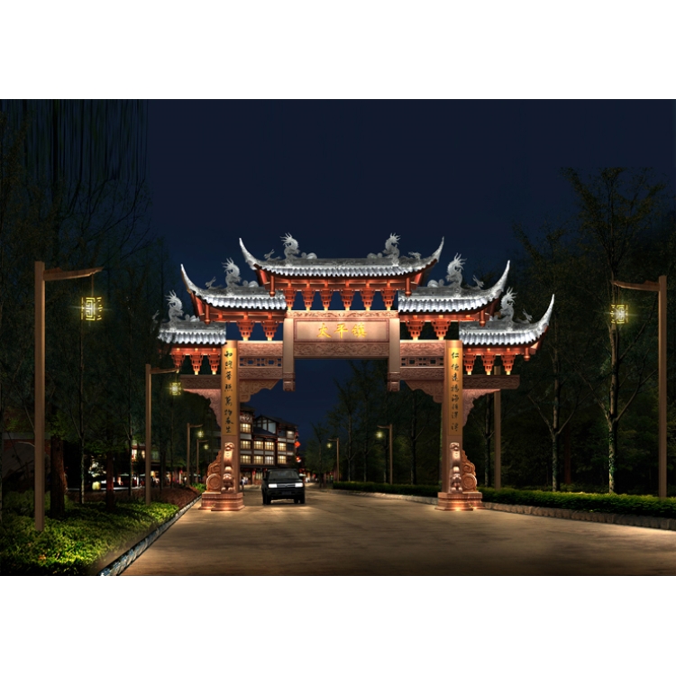 城市亮化照明_工程照明_商业步行街酒店亮化