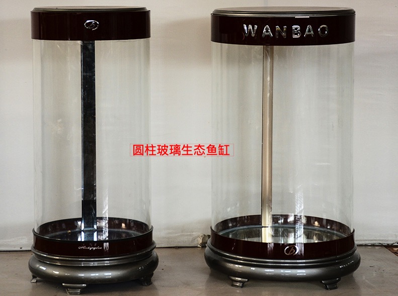 360°圆柱玻璃鱼缸设备生态鱼缸制作技术传授