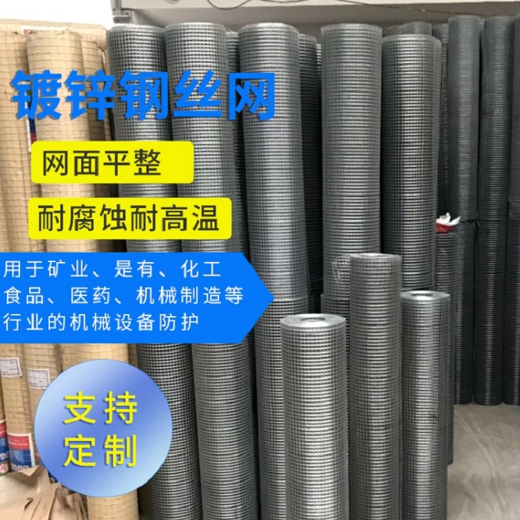 厂家批发工业建筑镀锌钢丝网 镀锌电焊网建筑外墙保温防裂
