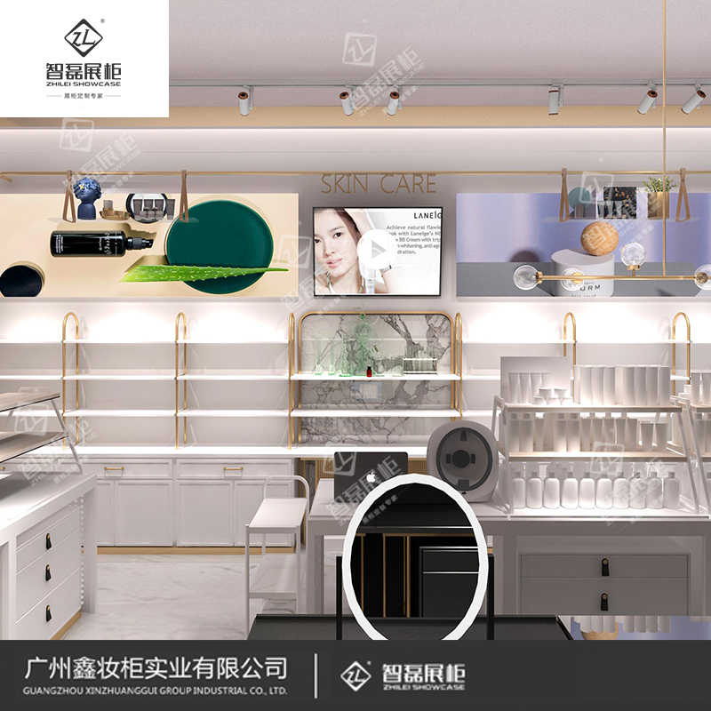 定制展柜_美妆展示柜_优质展柜