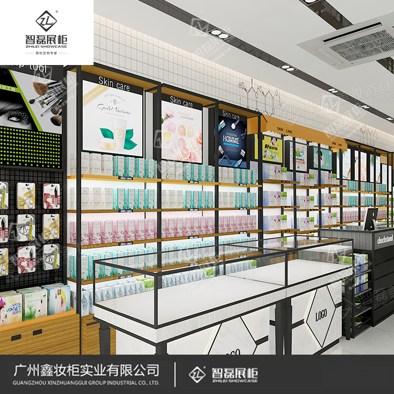 美妆展柜高端定制_化妆品展柜_优质厂家
